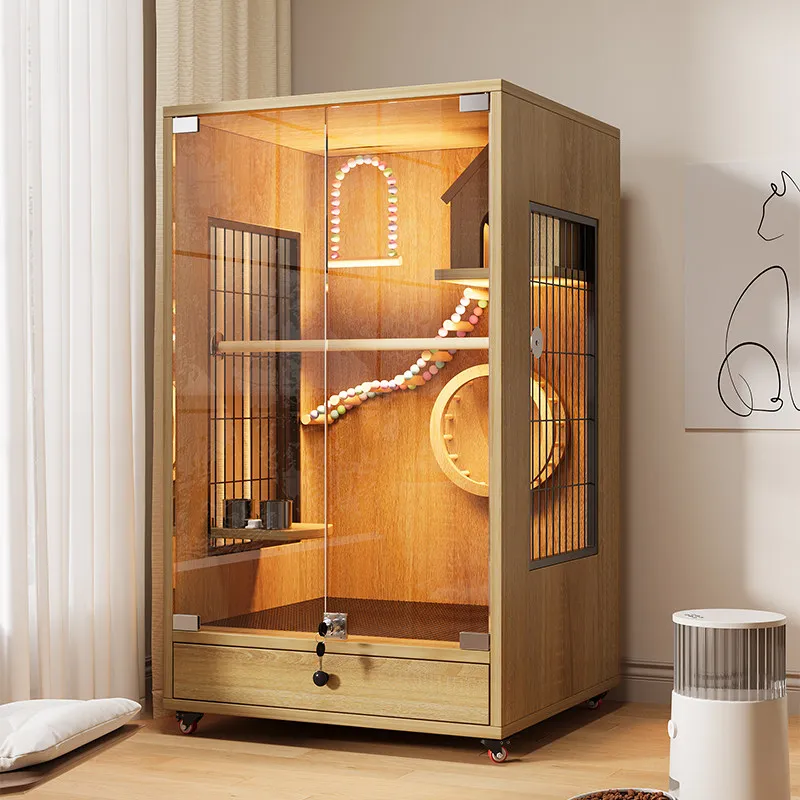 For Parrot incubator, young birds are warm in winter, breeding and brooding, solid wood bird cage