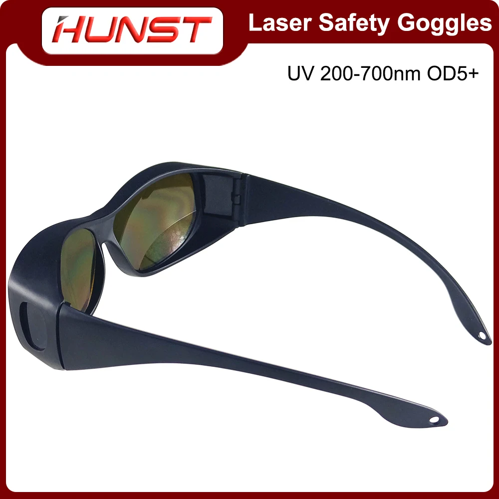 HUNST OD5+ Professional Laser Safety Goggles for 355nm 450nm 520nm 532nm 650nm UV,Green,Blue, Red Laser Eye Protective Goggles