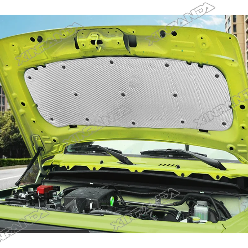 Car Car Engine Hood Heat Insulation Cotton for Suzuki Jimny 3 Door 5 Door 2019 2020 2021 2022 2023 2024 Sound Deadener Pad