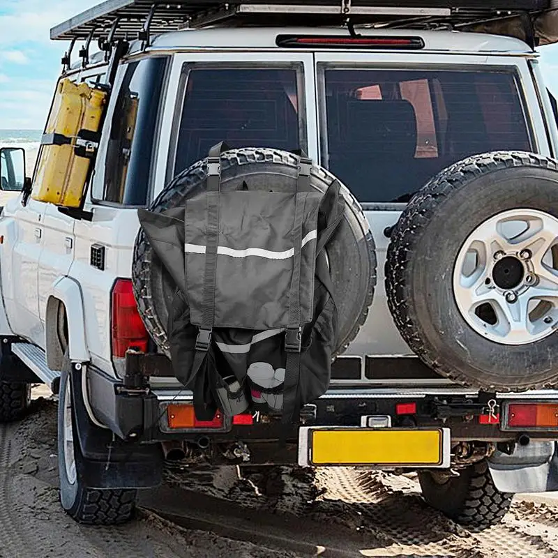 Truck Tailgate Trash Bag Cargo Storage Bag Thickened Waterproof Large Capacity Trunk Cargo Spare Tire Bag Overlanding Accesories