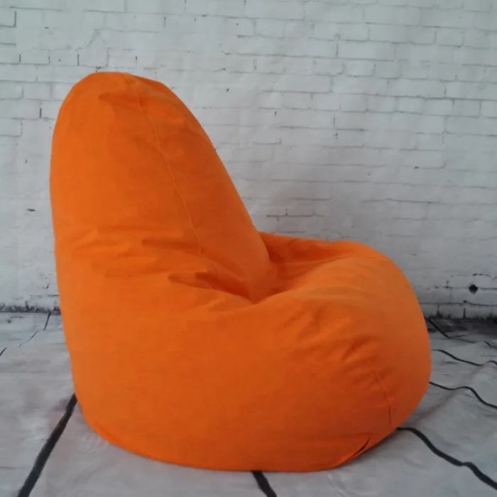

Custom New Fashion Orange Tear Drop Soft Recliner Chair Games Bean Bag