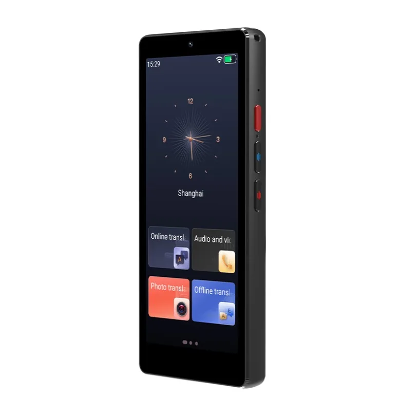 Smart Voice Translator Device 148 Languages Simultaneous Interpretation 5 Inch Touchscreen 2000mAh Battery Photo Translation