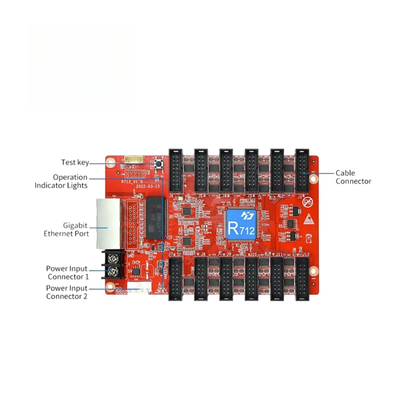 HUIDU HD R712 Full Color LED Video Synchronous Asynchronous Display Receiving Card