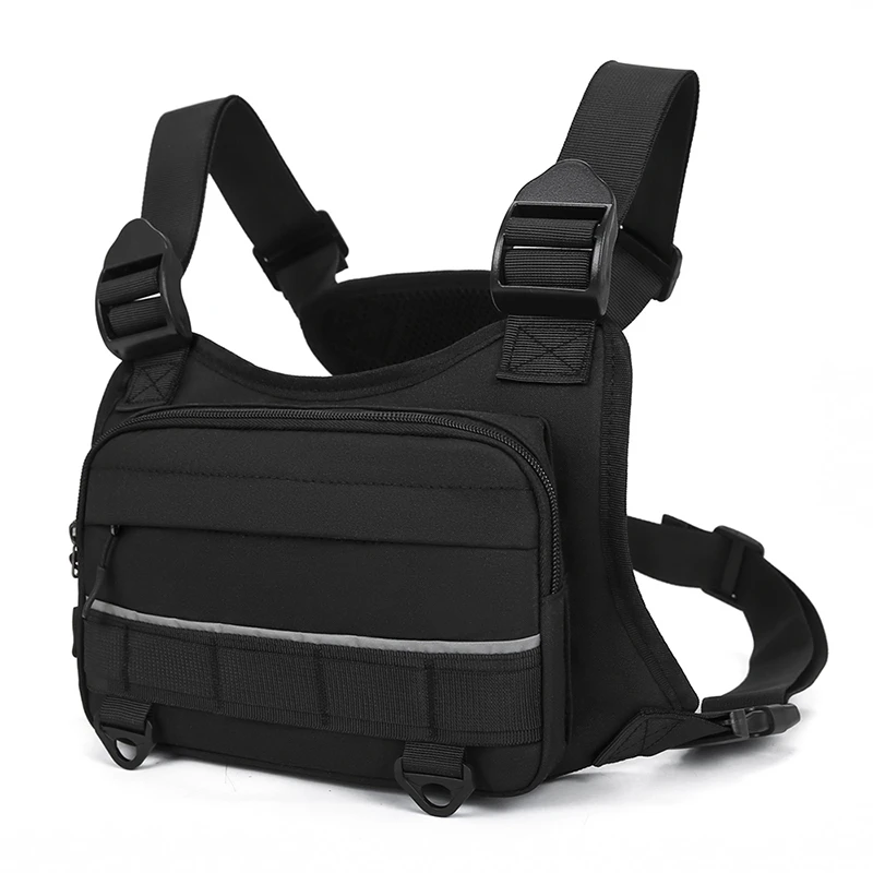 Taktische Outdoor-Brusttasche Unisex Lauf- und Fahrradtasche EDC-Weste Workout-Sport-Brustpackung für Männer – Detail 10