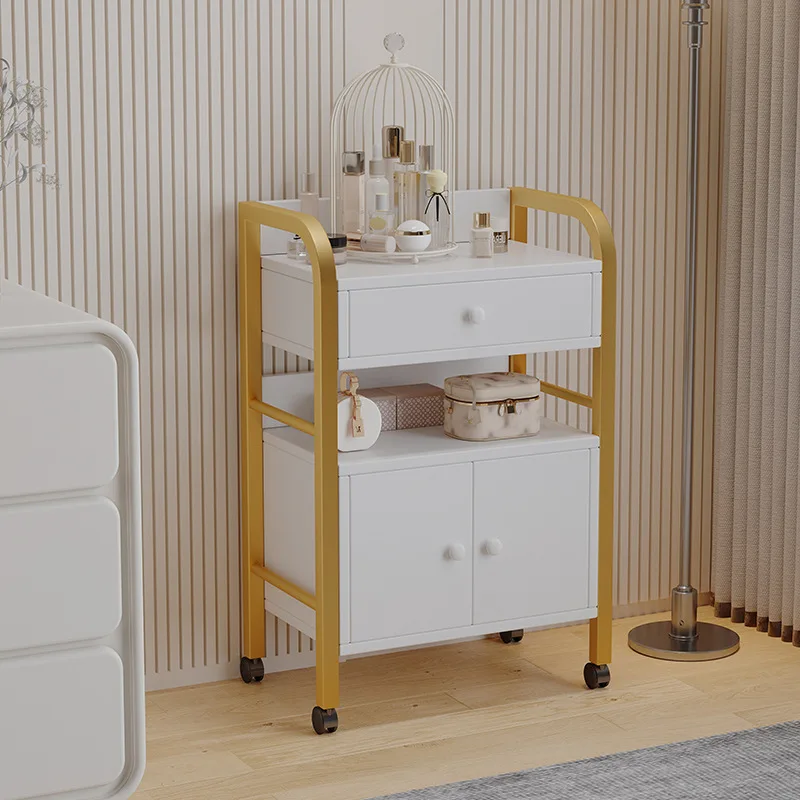 Mobile Beauty Cart with Shelves and Tools Beauty Instrument Storage Mobile Multfunctional Medical Spa Trolley Salon Trolley