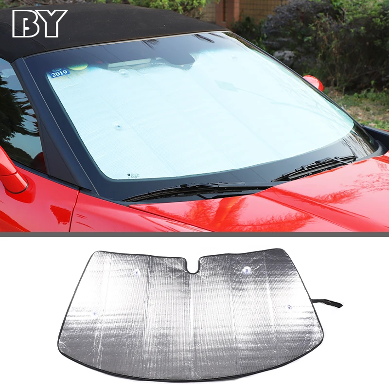 

Car Sun Shade UV Protection Curtain For Chevrolet Corvette C6 2005-2013 Windshield Visor Front Windshield Sunshade Cover