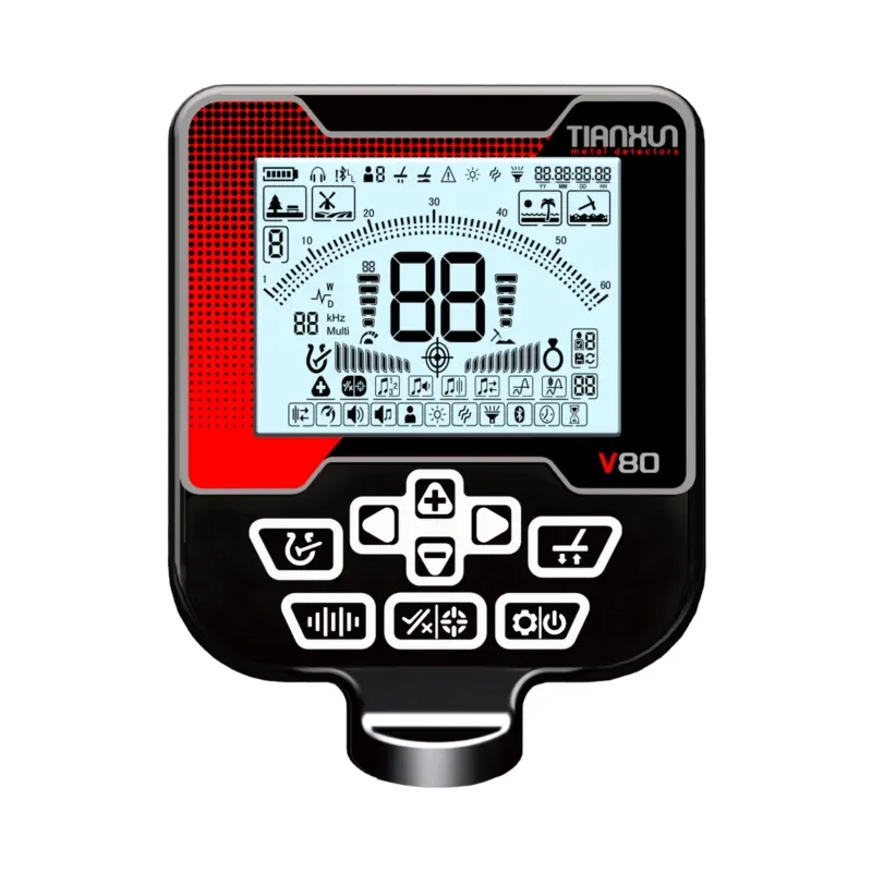 The Metal Detector Long Range IP68 Multi Frequency V80 Tianxun Gold Metal Detector Lithium Rechargeable