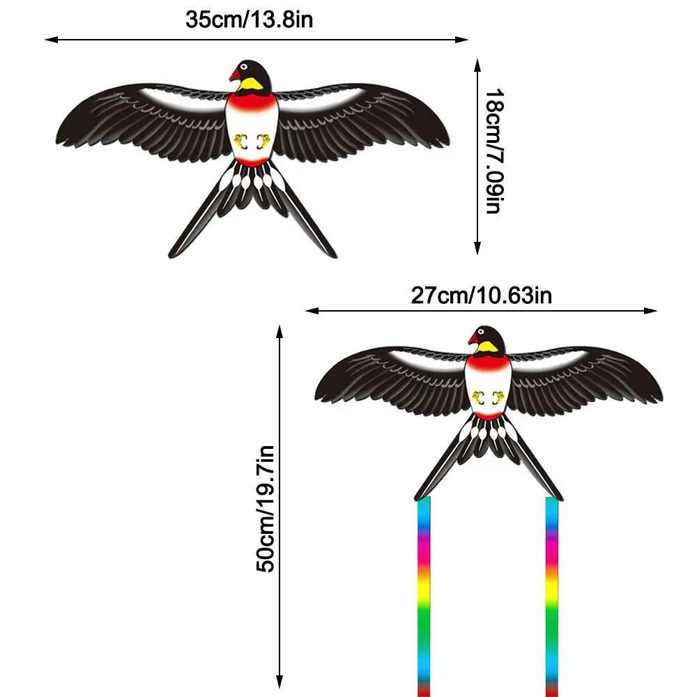 Cerfs-volants dynamiques en plastique amusants, légers, dessin animé, longue queue, facile à contrôler, canne à pêche, cadeau pour enfants