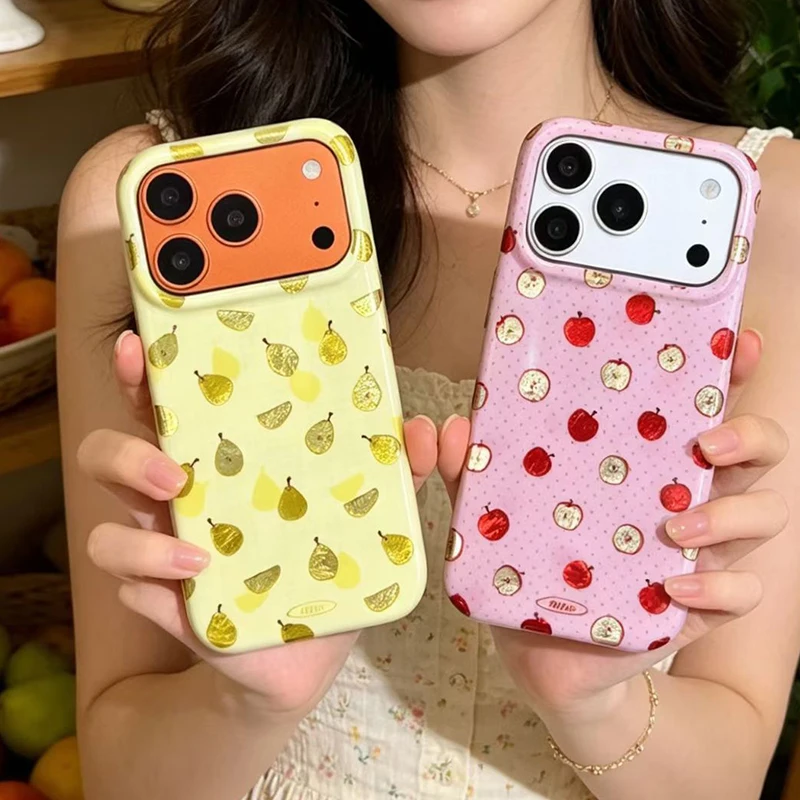 Ins Popular Summer Fruits Glossy IMD TPU Phone Case For iPhone 17 16 15 Pro Max Shockproof Protective Back Cover view 3