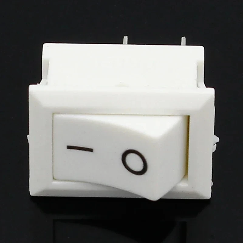 5/15Pcs Push Button Switch 21x15mm SPST 2Pin 6A 250V KCD11 Snap-in on/Off Rocker Boat Home Motorcycle Switch White