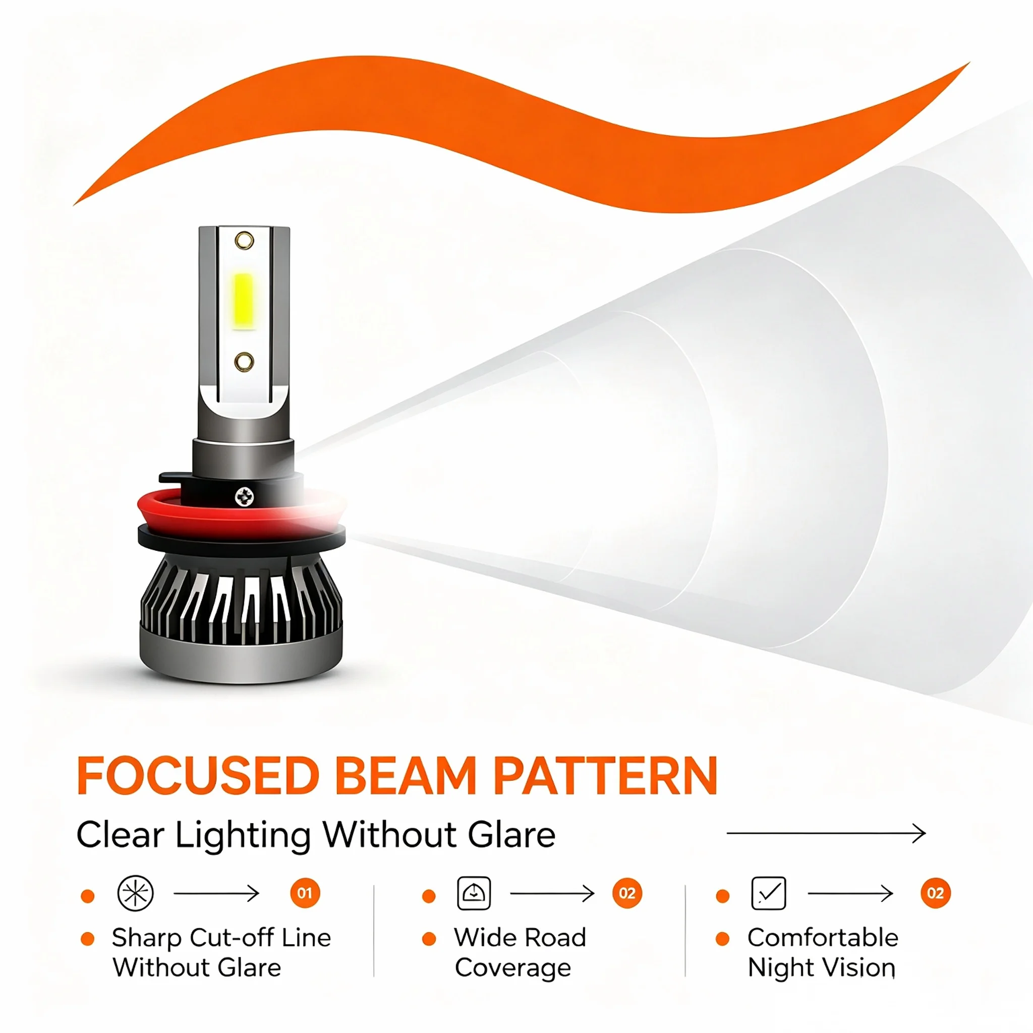 Heyword Car Headlight LED 2PCS 20000LM Turbo Lampada 12V LED H4 H7 Bulb H8 H11 9005 HB3 9006 HB4 9004 HB1 H3 HB5 H13 Led Lights