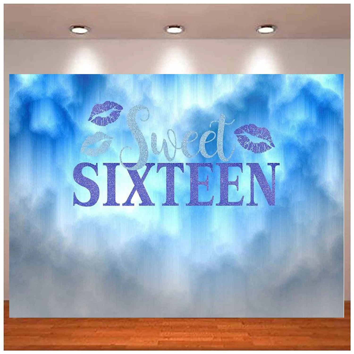 

Photography Backdrop Purple Sweet Girls 16th Birthday Background Fashion Show Party Banner Decoration