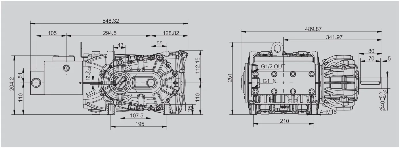 PINFL DFH 70LPM 400Bar 50KW High Pressure Water Pump with Gearbox 316L for Oil Mining