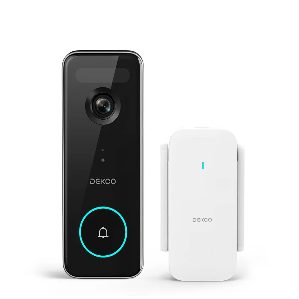 Dekco 5MP Ultra HD WiFi Video Deurbel Buitencamera PIR Bewegingsdetectie 2-weg Audio IP66 Draadloze Deurbel Ondersteuning Alex