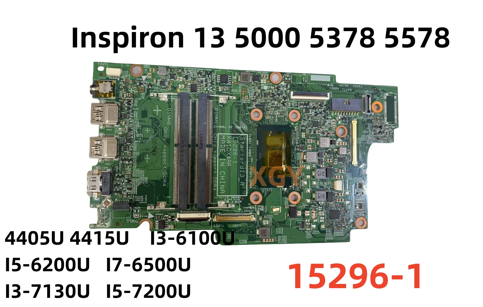 

15296-1 Original For Dell Inspiron 13 5000 5378 5578 Laptop Motherboard With 4405U 4415U I3 I5 I7 CN-0PG0MH 0PJDNR 0JV40X 0C1HX7