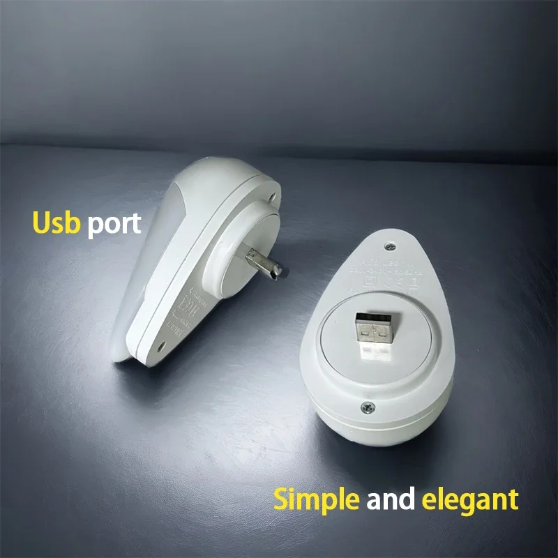 Wireless LED Night light with Motion Sensor EU US Plug-in Auto Dusk to Dawn Sensor Energy Efficient Lamp For Kids Children Home