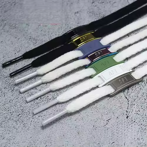 4Pcs AF1 Shoelaces Black White Flat laces and Shoe Decoration Suit Sneaker Shoelace Air Force one Shoes Accessories - Image 4