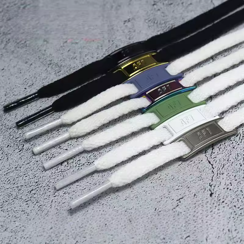 4Pcs AF1 Shoelaces Black White Flat laces and Shoe Decoration Suit Sneaker Shoelace Air Force one Shoes Accessories - Image 4