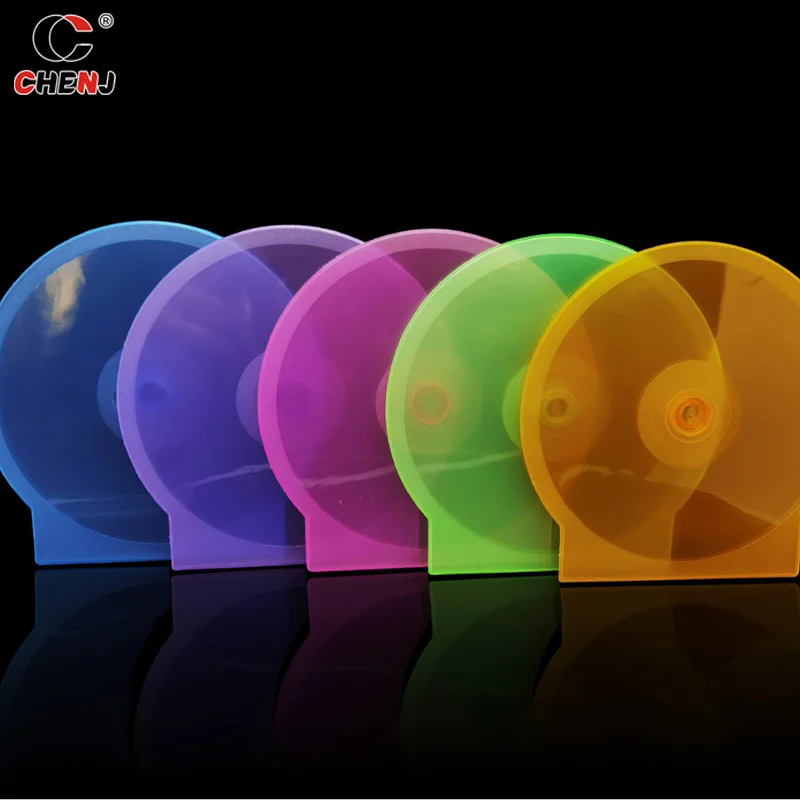 1PC Storage Box 12.5CM Transparent Plastic Round Disc Case CD Case Thickened CD DVD Disc Box