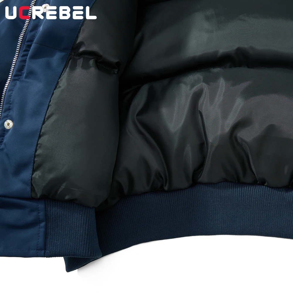 سترة مبطنة متعددة الجيوب للرجال بلون سادة للشتاء سميكة ملابس الشارع الشهير بياقة من الفرو سترة مبطنة قابلة للفصل للرجال #6