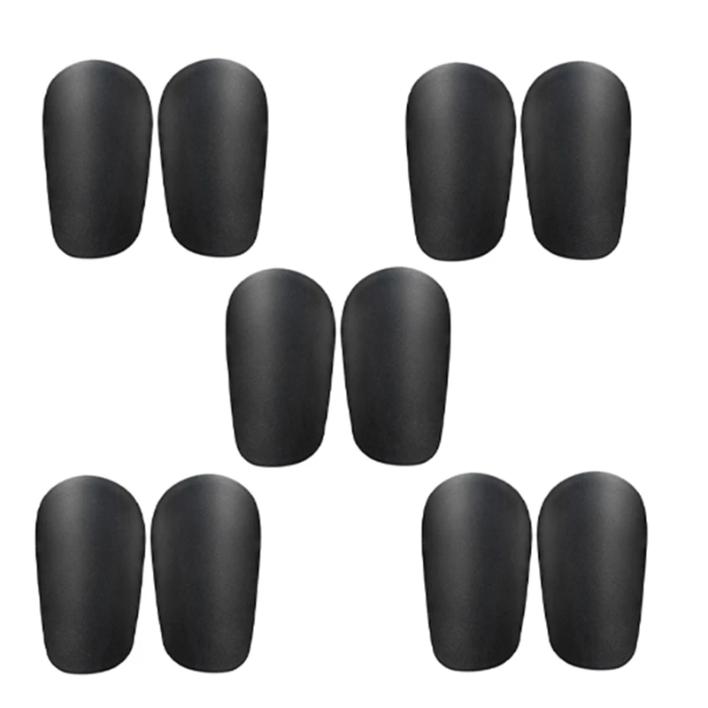 Football Training Shin Pads, 5Pcs Wear-Resistant Mini Black Shin Guards For Active Play