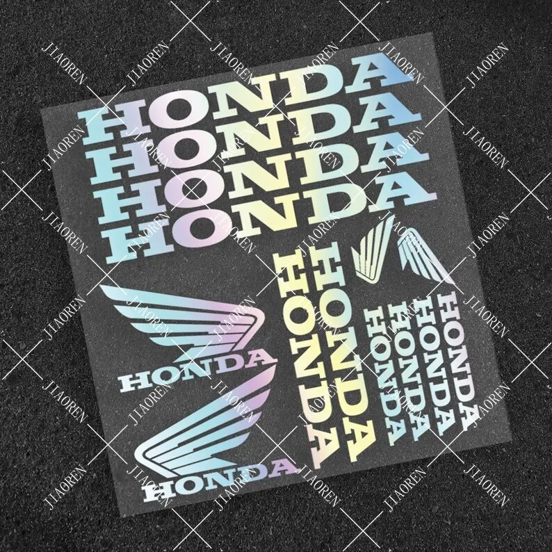 Vinyl Honda Sticker Wing Decal Motorcycle Logo Kit #2 image 6