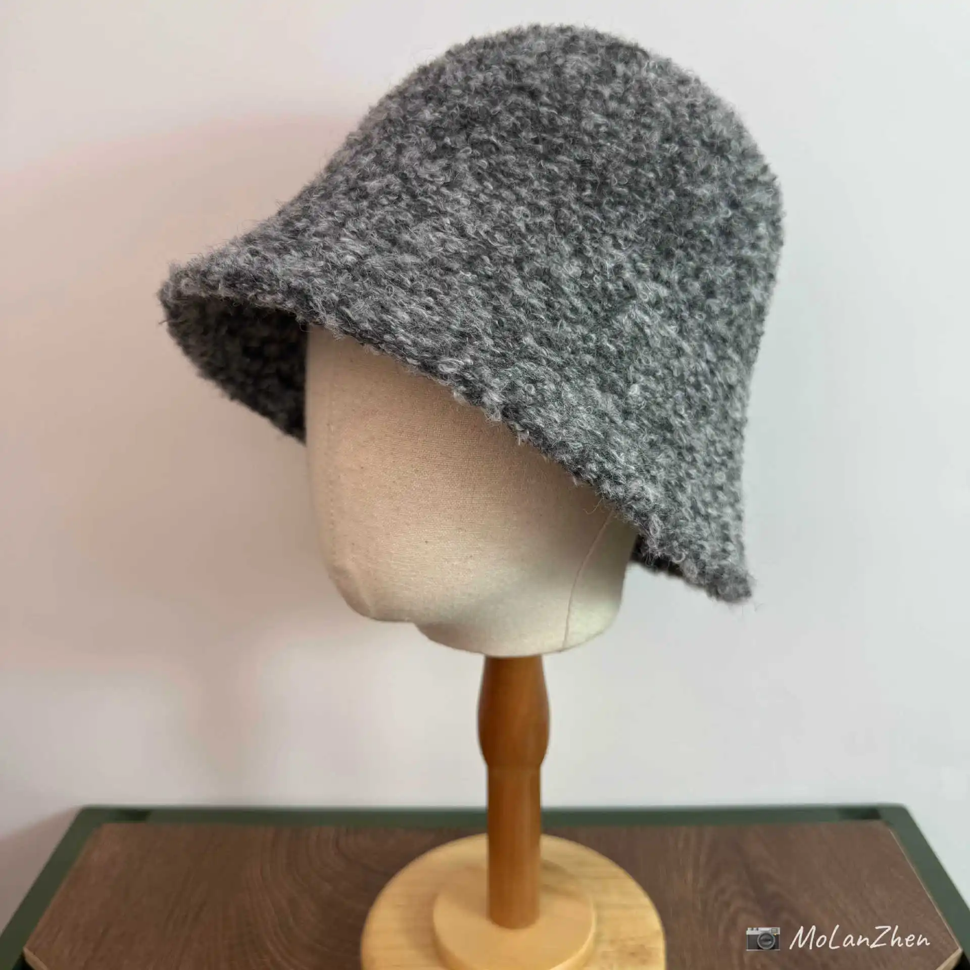 New Autumn Winter Wool Bucket Hat Women Fashion Vintage Fisherman Hats Versatile Cap Spring Felt Hat 6 Colors Foldable Hats