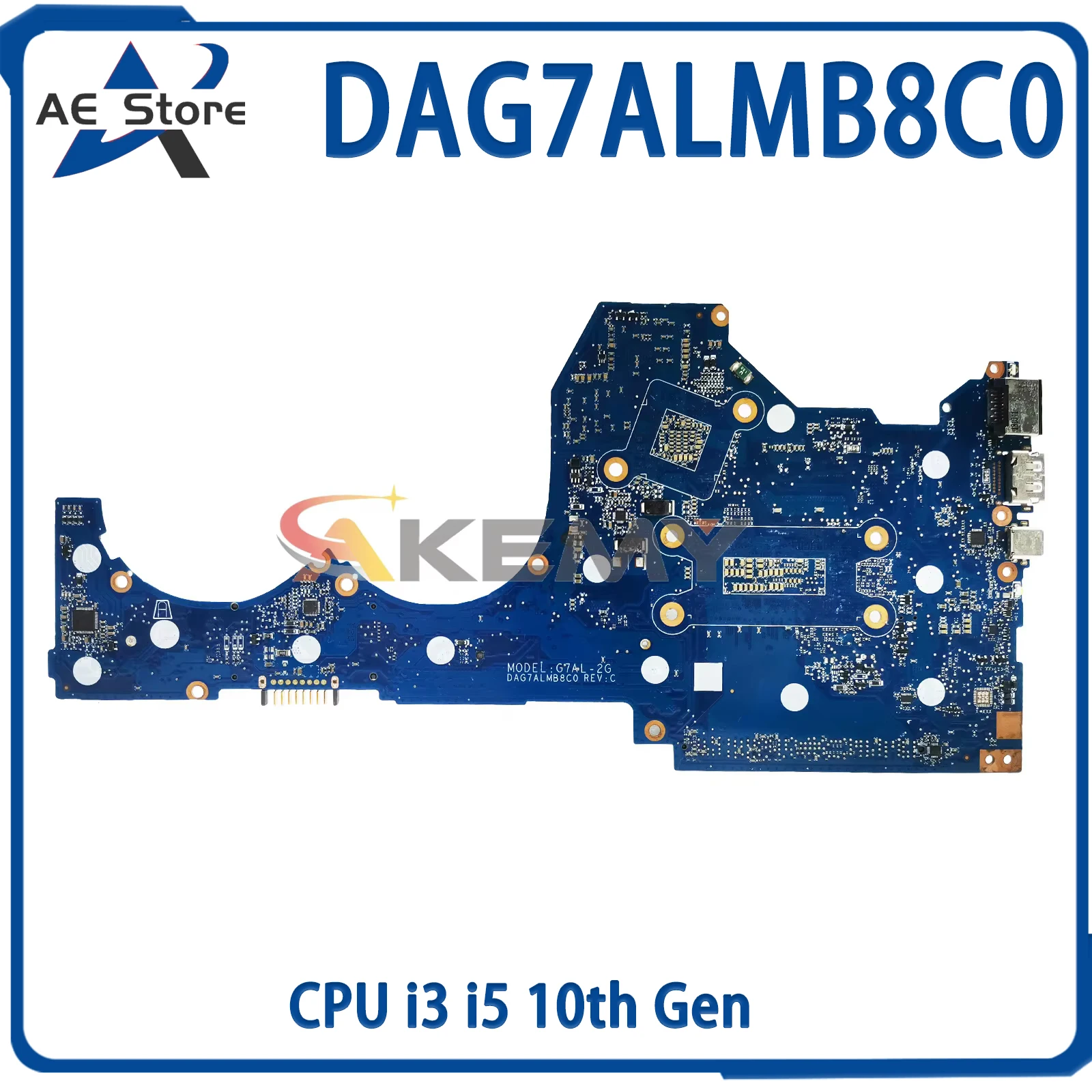 

Материнская плата для ноутбука HP Pavilion 14-CE DAG7ALMB8C0 i3 i5 10-го поколения 940MX 2G L67077-601 L67082-601, материнская плата протестирована нормально