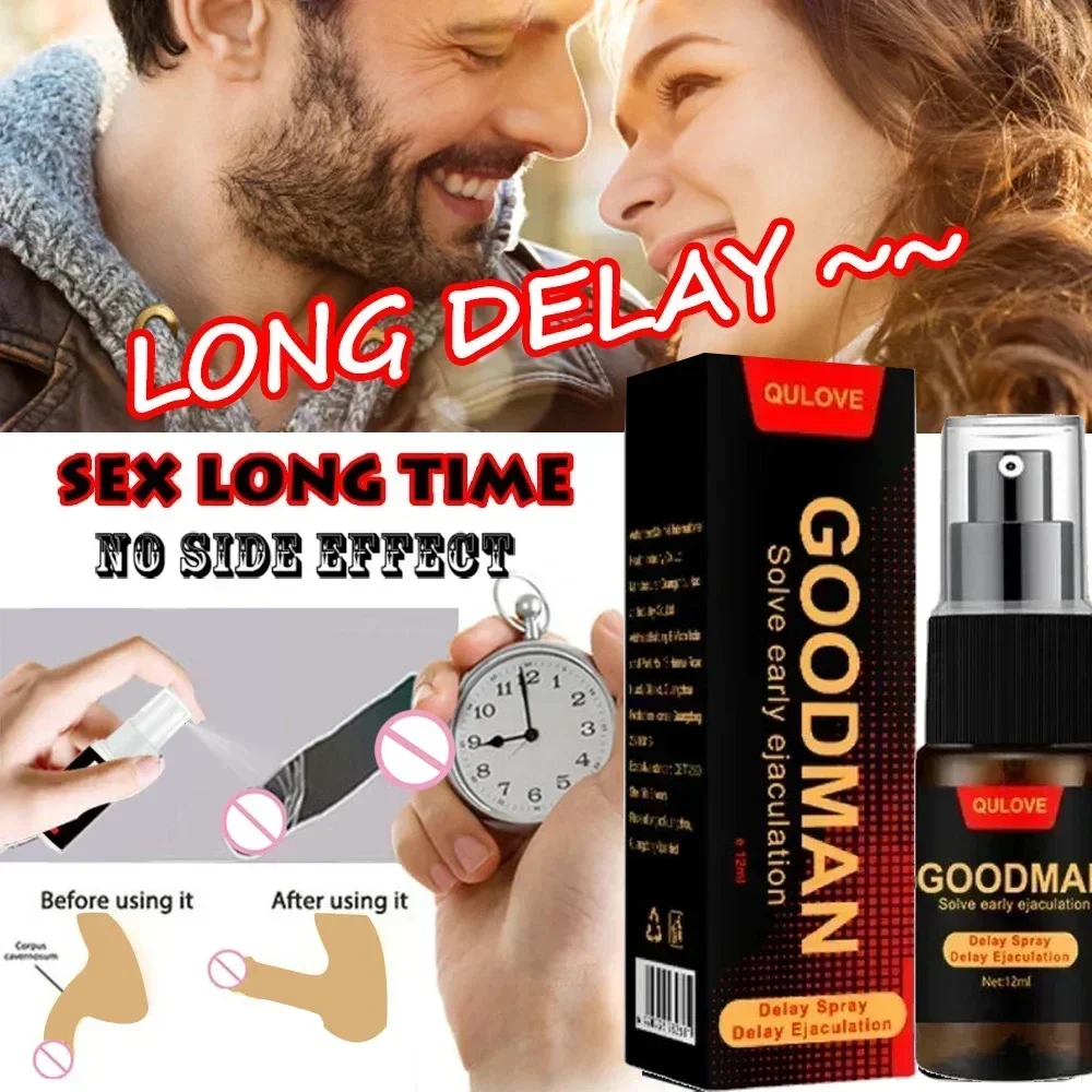 Sex Delay Spray for Men Lasting Long 60 Minutes Penis Enlargment Oil for Male External Use Anti Premature Ejaculation Sex Spray