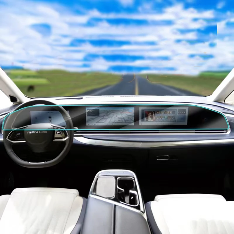 

Защитная пленка из ТПУ для экрана SAIC MAXUS MIFA 9/GO 90 2022 2023, автомобильный ЖК-дисплей, GPS-навигация и приборная панель