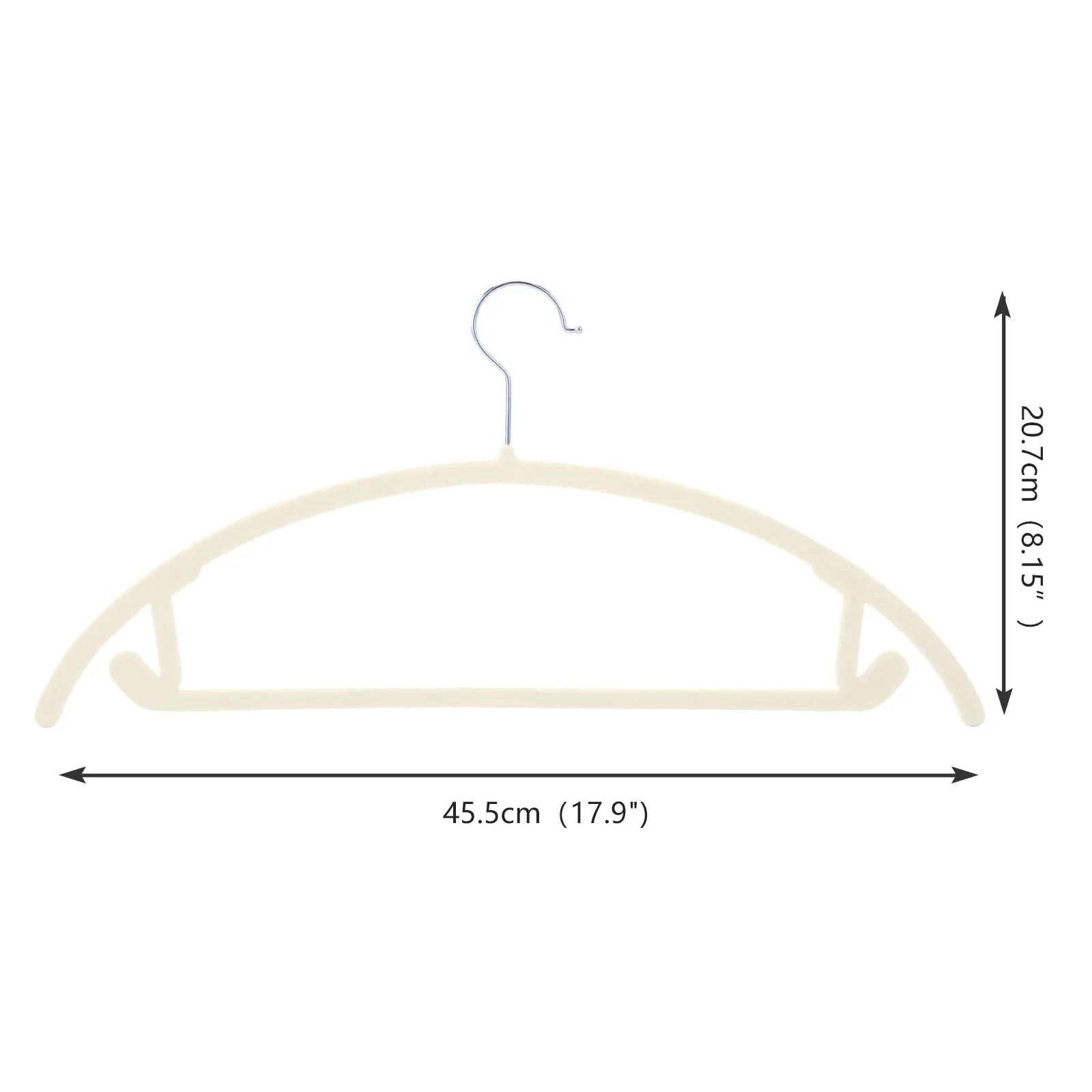 10pcs Thickened Flocked Clothes Hanger, Non-Slip, Mark-Free, Anti-Shoulder Corner Hanger, Clothes Drying Rack