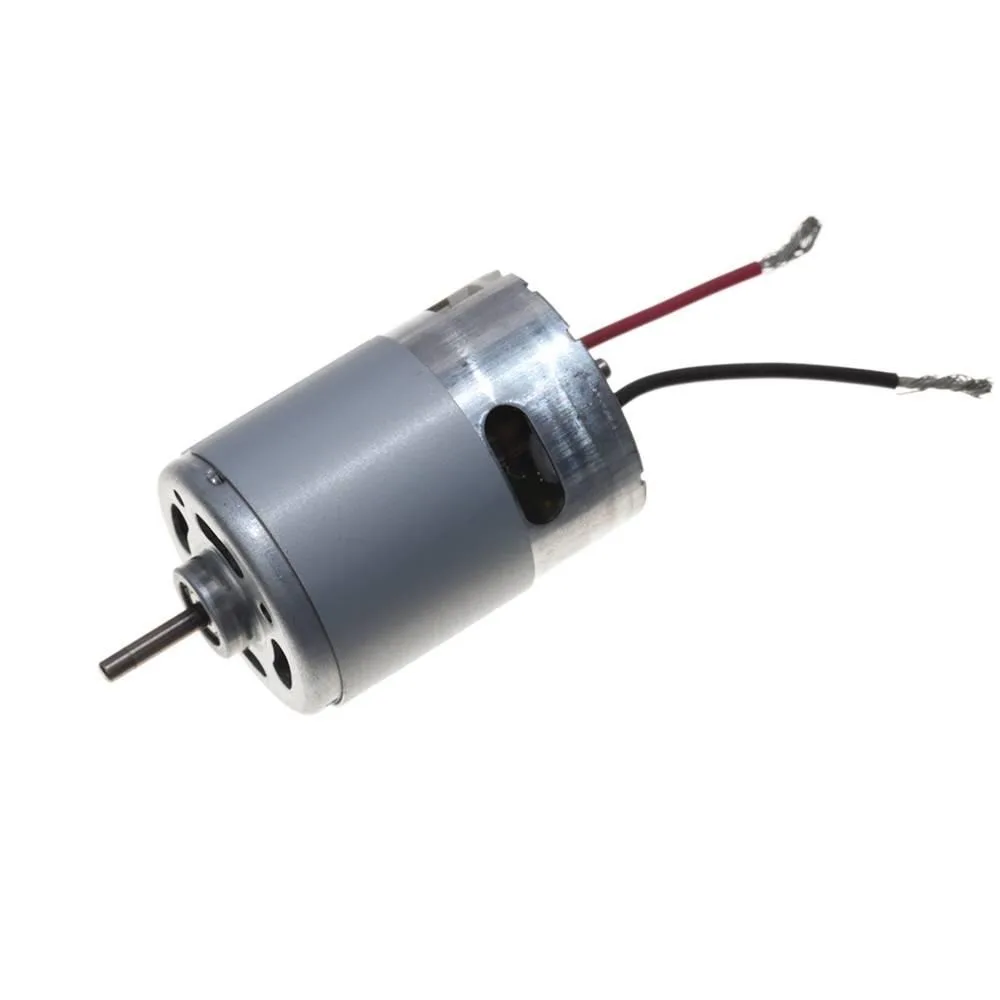 

Высокоскоростной двигатель 545, 72 Вт, 26000 об/мин, угольная щетка, передний шарикоподшипник для перезаряжаемой ручной дрели, небольшой электродвигатель постоянного тока 3,6 В