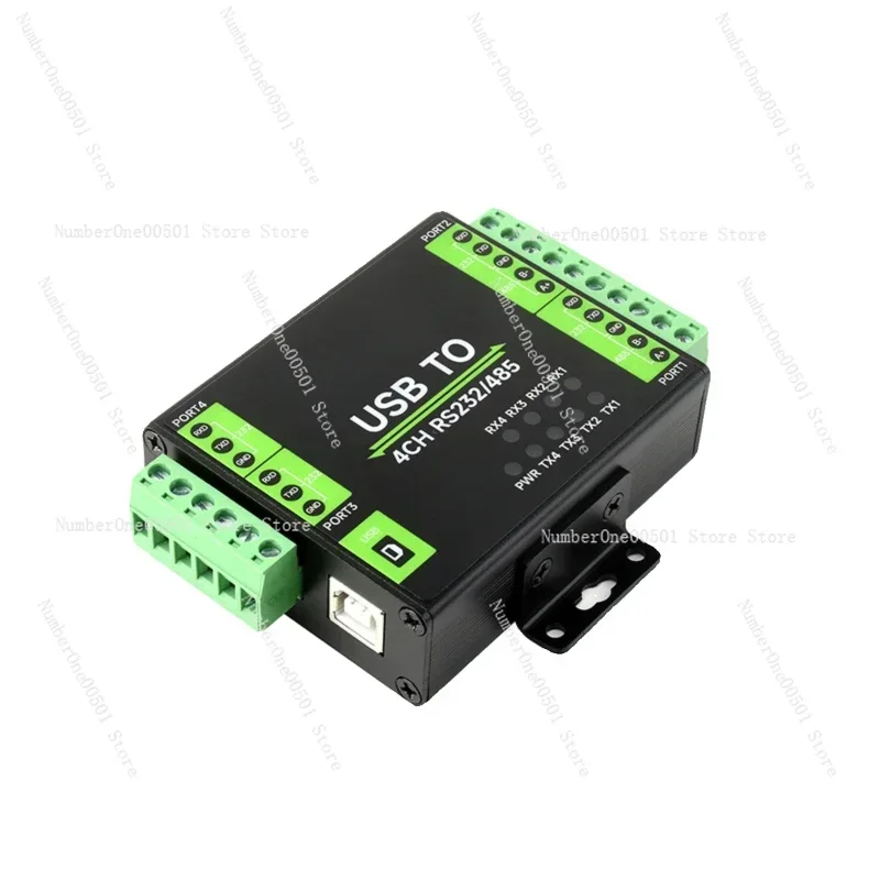 FT4232 USB to RS232/485 Converter, Communication Serial Module, Industrial Grade, Isolated Type