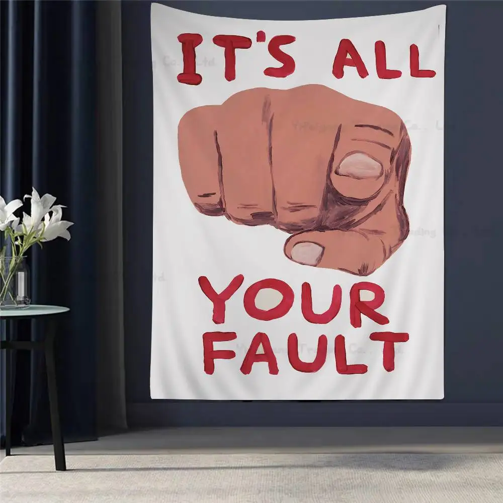 

Abstract David Shrigley Dachshund Black Cat Circus Printed Wall Tapestry Wall Hanging Bohemian Tapestries Mandala INS Home Decor