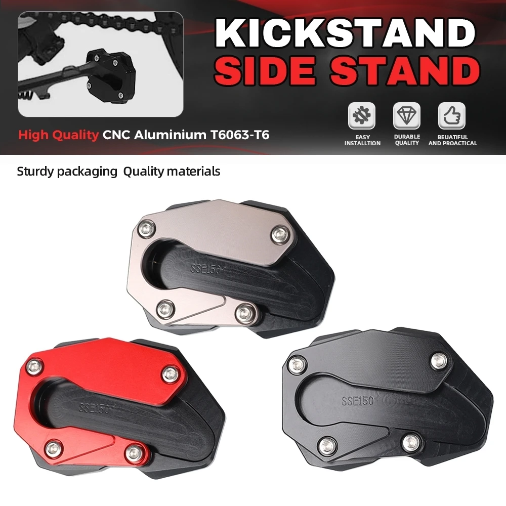 

FOR BENDA BD300 BD500 BOX400 Motorcycle Side Stand Foot Enlarger Plate Pad Kickstand Support Pad Shell Cover