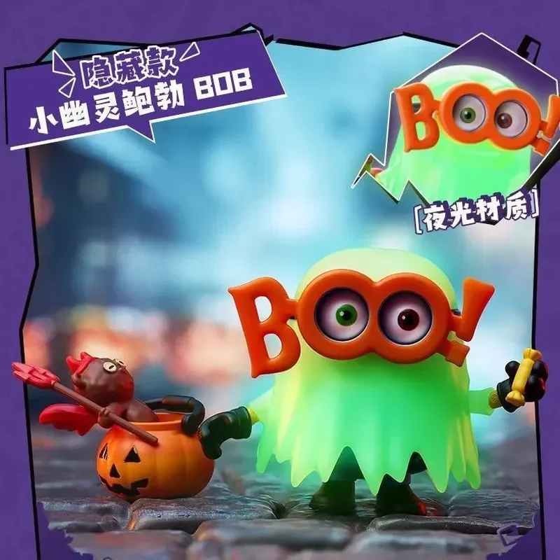 Blokees Minions Vol.3 Cute Ghost Mischievous Night Blind Box Anime Action Figure Model Doll Halloween Gifts Collectible Toys