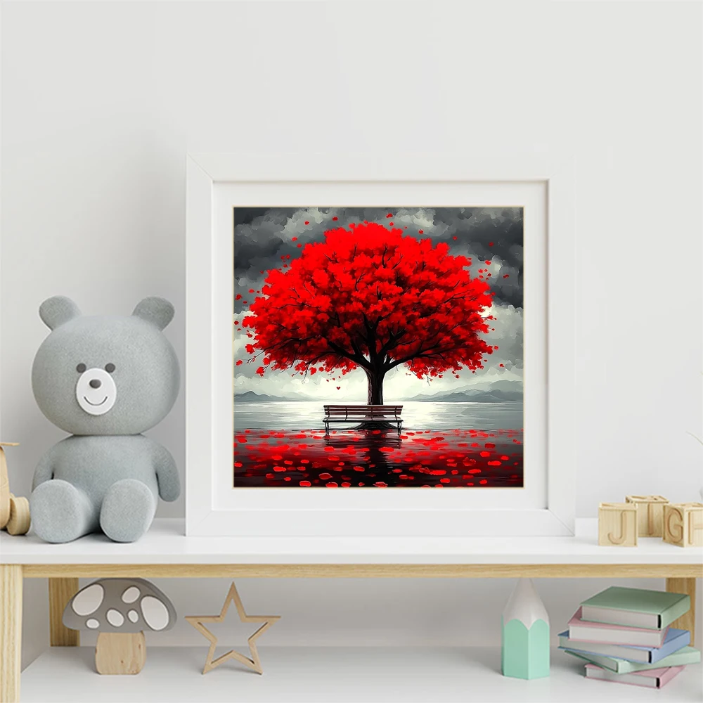 Momoart Full Square Round Diamond Mosaic Landscape 5D Painting Tree Acrylic Craft Supplies Cross Stitch Embroidery Home Decor view 3