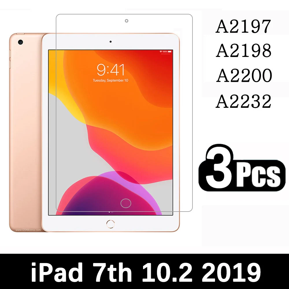 (2 Gói) kính Cường Lực Cho Apple iPad 7 10.2 7th Gen 2019 A2197 A2198 A2200 A2232 ChoSamsung Máy Tính Bảng Phim