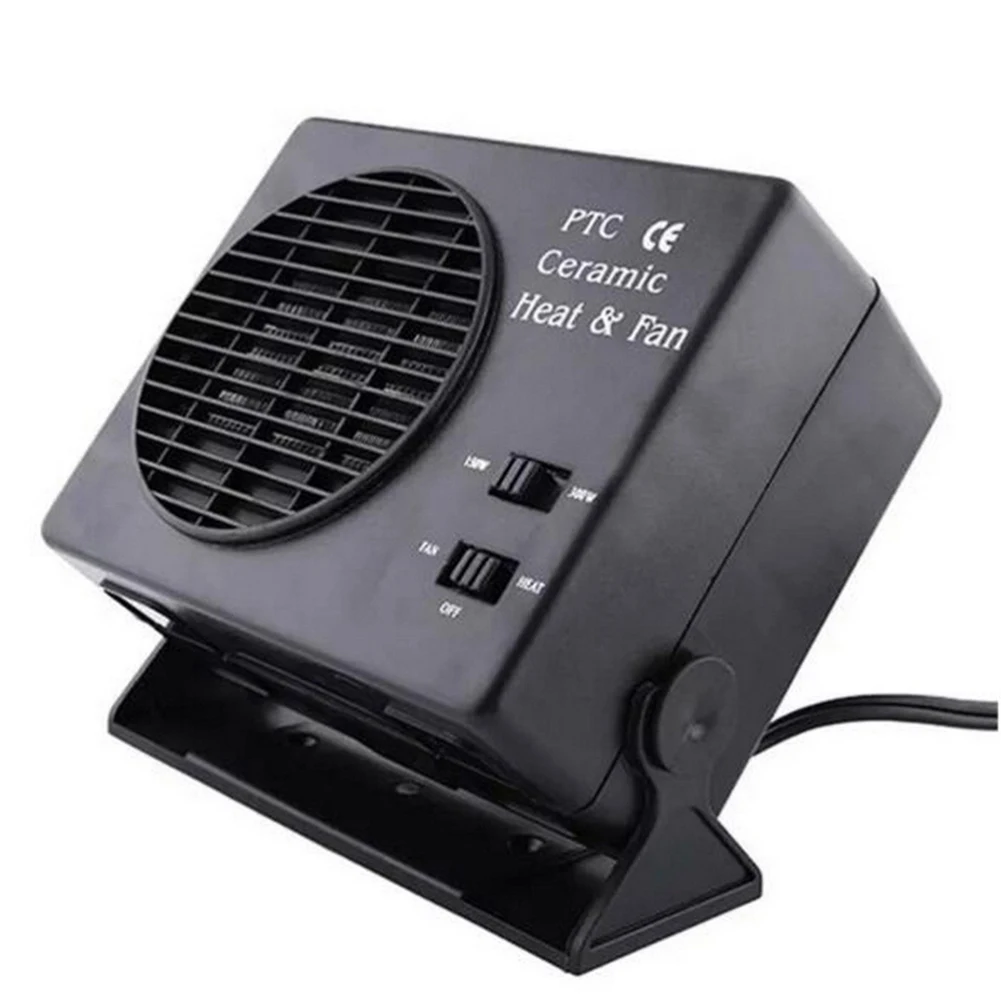 

150/300W Portable Car Heater Fan 12V Auto Car Heater Cooler 2 in 1 Cooling Heating Ceramic Car Heater for Driving Camping Travel