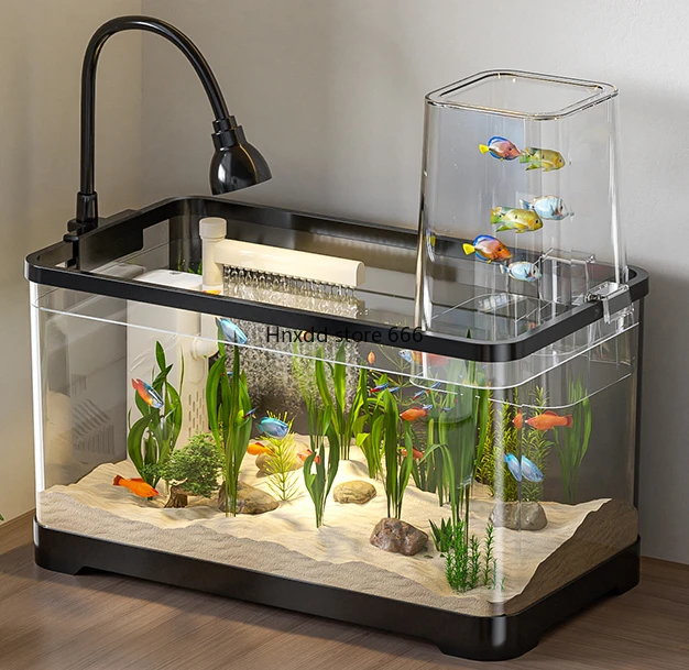 Small goldfish tank landscaping ecological full set of filtration and oxygen production machine