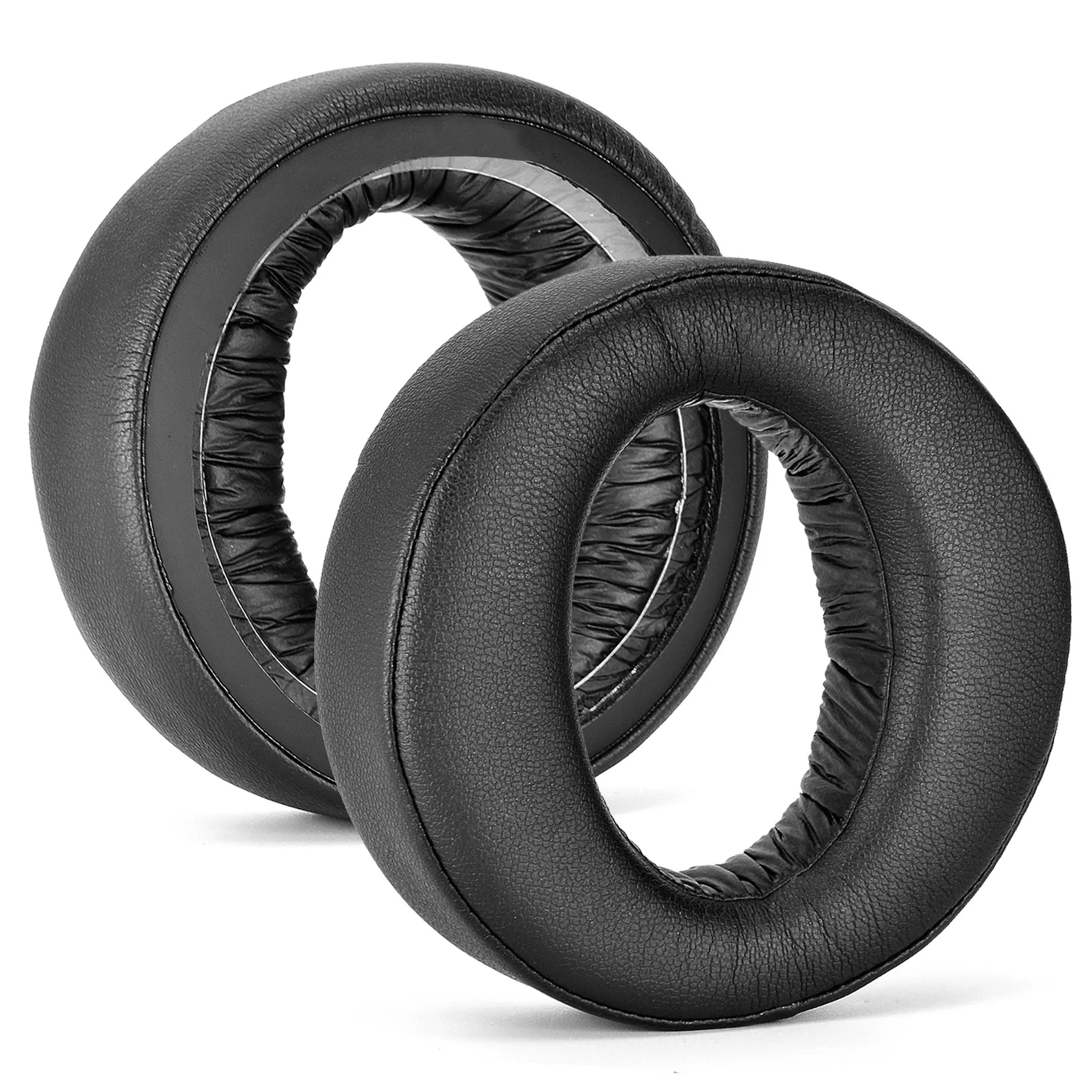 Jabra Turbo 80c用クッション,ヘッドセット,hsc019用,高品質の交換用イヤーカバー,黒,ソリッド,1ペア