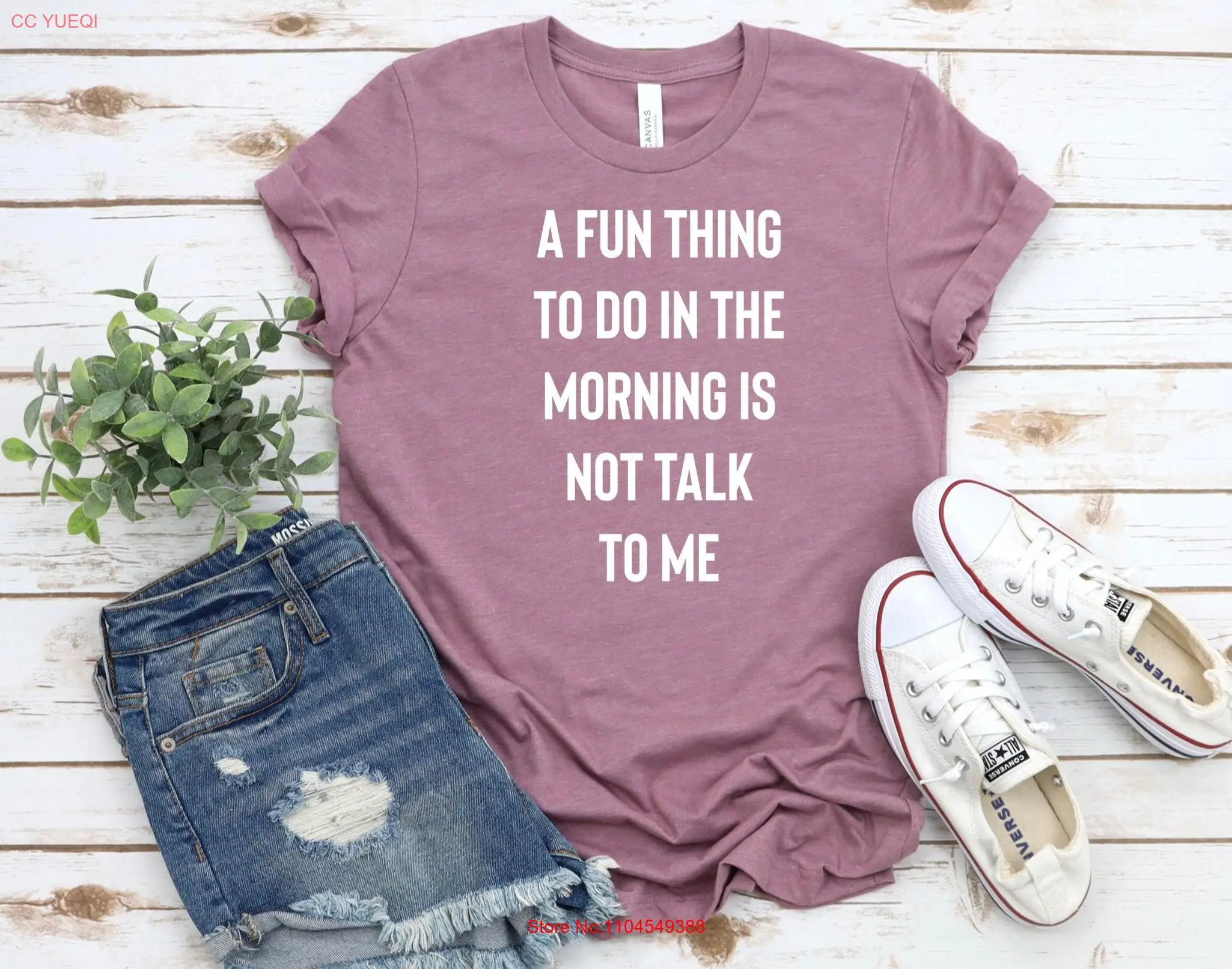 A Fun Thing To Do In the Morning Is Not Talk Me T Shirt Coworker Funny for Friend Coffee Before Talkie