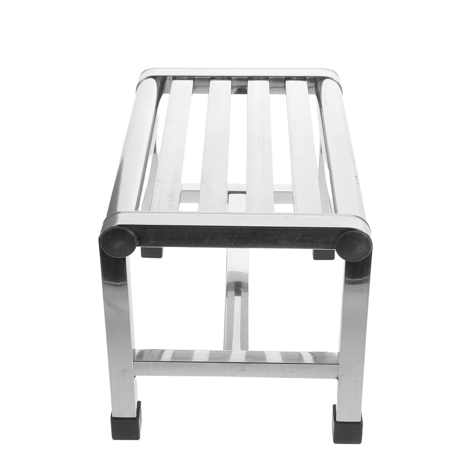 

Stainless Steel Stool Waterproof Shower Bench For Bathroom Kitchen Bathtub Use Non-Slip Metal Step Stool For Seniors Small