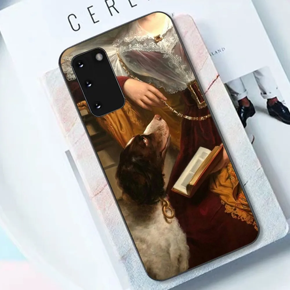 Coque de téléphone avec peinture d'art de la Renaissance pour Samsung, S9, 10, 20, 21, 22, 23, 30, 23Plus, Lite, Ultra, FE, S10Lite, Fundas