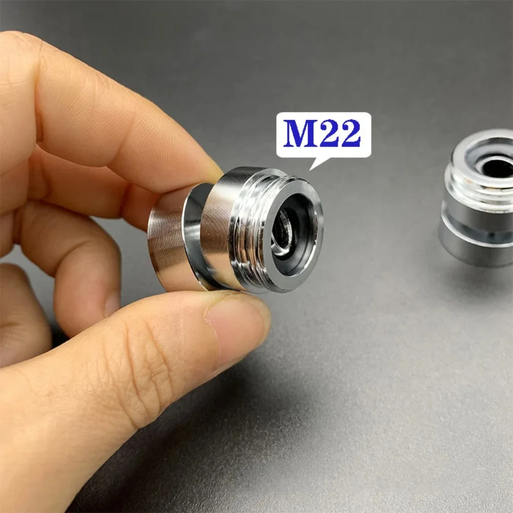 360 Degree Aerator M22 Faucet Adapter M22 360 Degree Rotating Aerator Stainless Steel Adapter Easy Installation Kitchen Upgrade