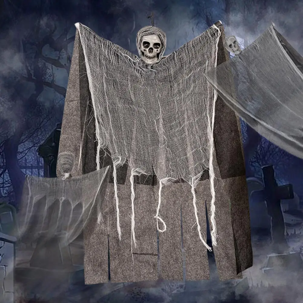 Flying Ghost Spooky Halloween Hanging Ghost Grim Reaper Decoration for Haunted House Realistic Easy Installation