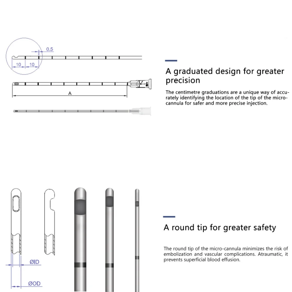 50 قطعة/صندوق الوشم مايكرو قنية إبرة تلميح 21 جرام 38 مللي متر 50 مللي متر 70 مللي متر ل حشو حقن المتاح بلانت غرامة ثقب الجسم إبرة #4