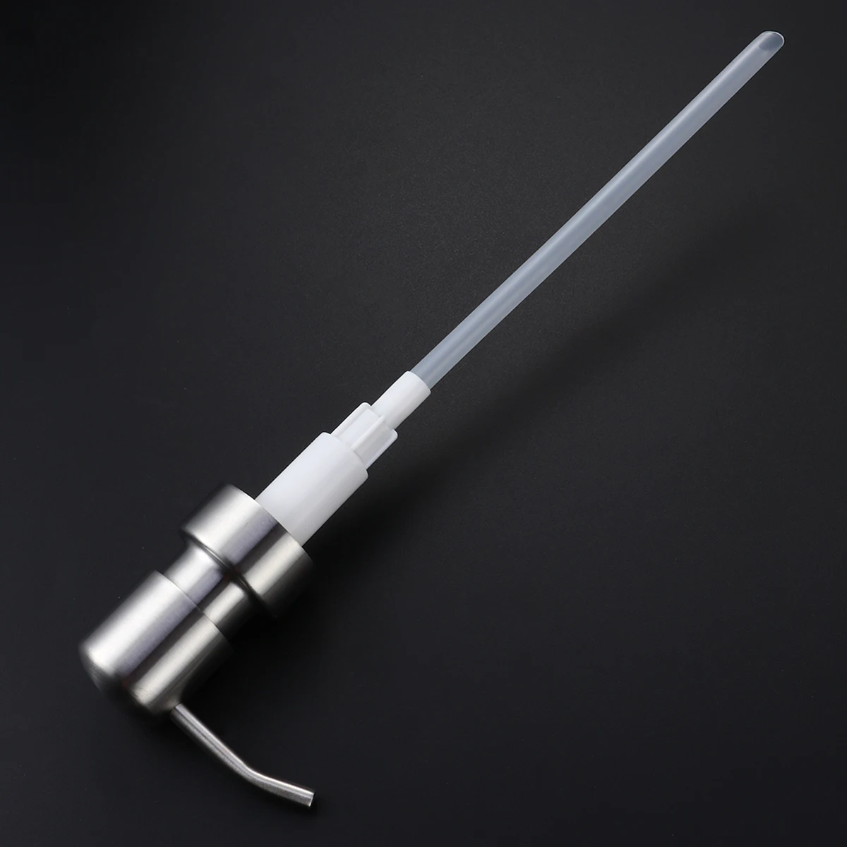 

Stainless Steel Soap Dispenser Pump Replacement for Liquid Lotion Shampoo Premium Material Fits Most Bottles