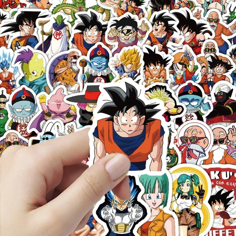 Dragon Ball YAMCHA SON GOKU Creative Cartoon High-Quality Waterproof Stickers for Students, Notebook Decor, and Phone Stickers