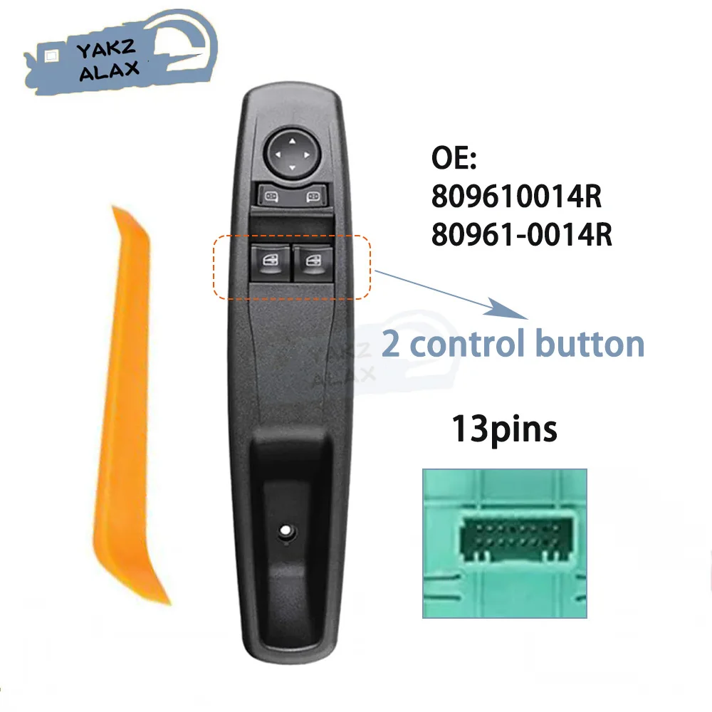 809610014R 80961-0014R for Renault Fluence Front Left Master Power Window Control Switch Glass Lifter Button Car Accessories
